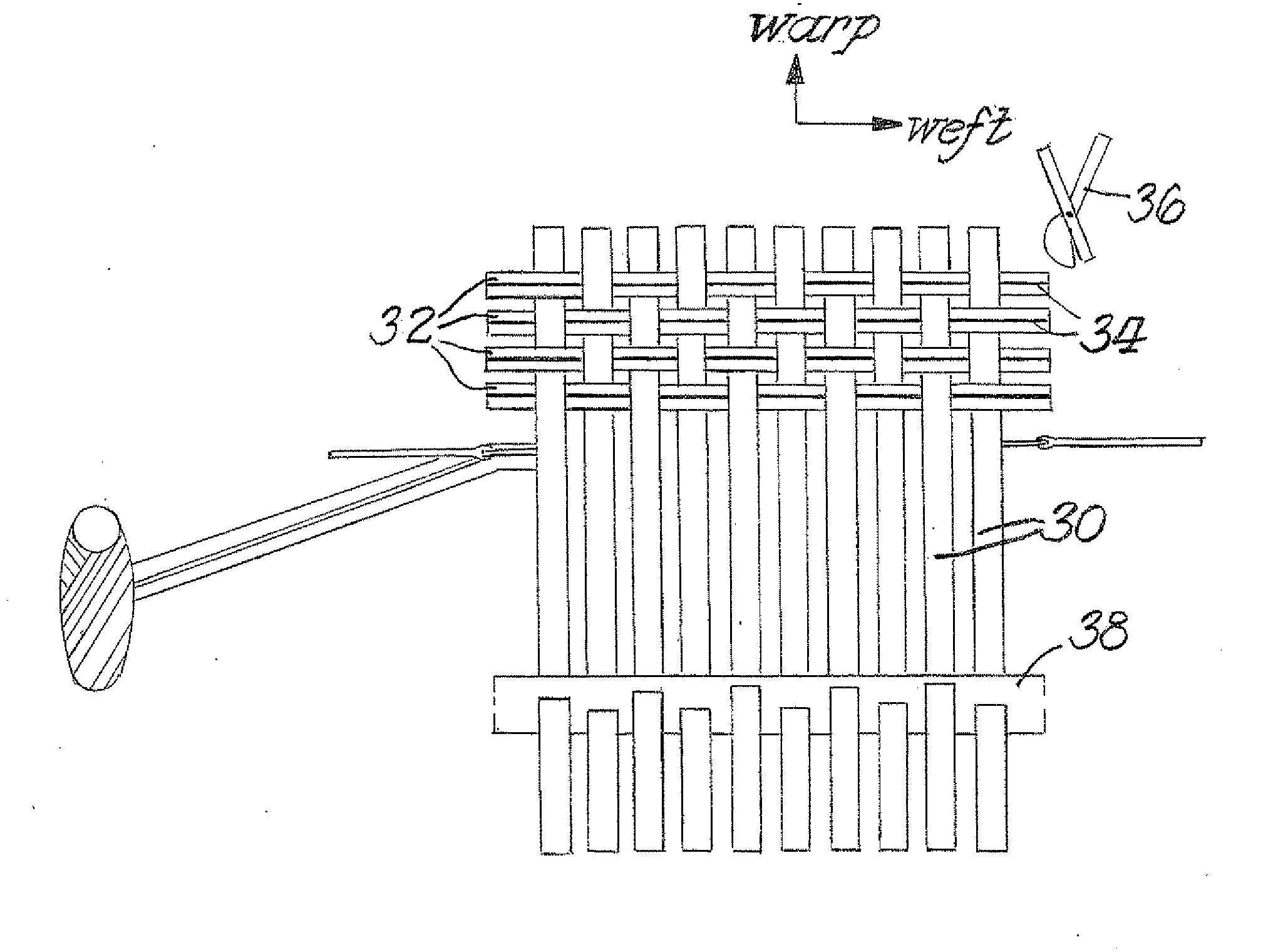 Automated process for embedding optical fibers in woven composites