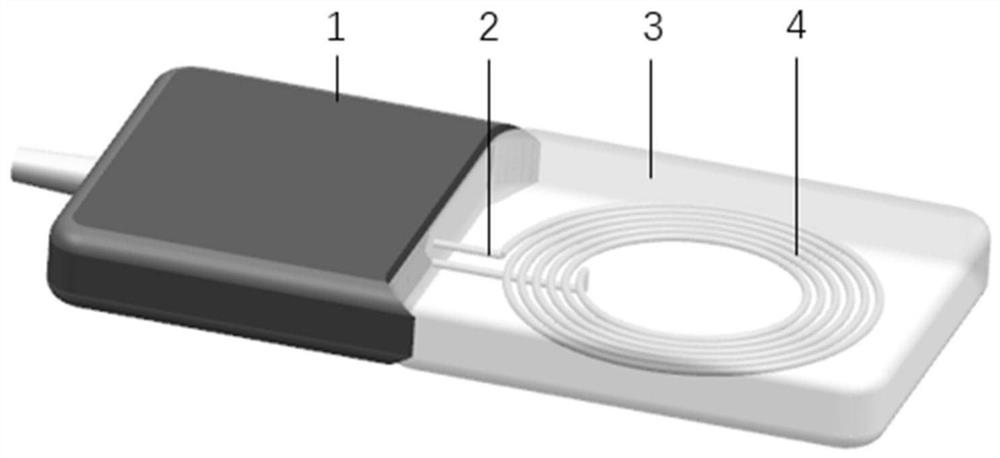 Eddy current probe based on optical transparent conducting medium material and film thickness measuring system and method