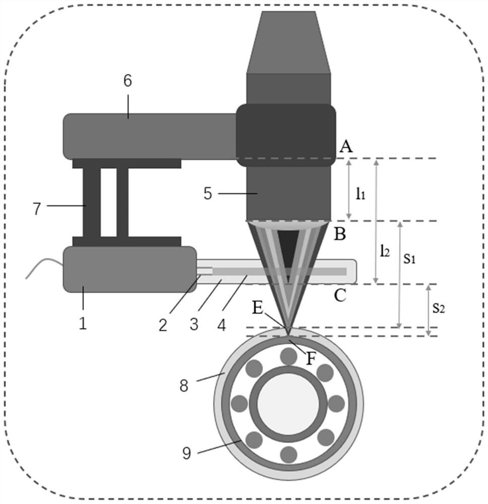 Eddy current probe based on optical transparent conducting medium material and film thickness measuring system and method