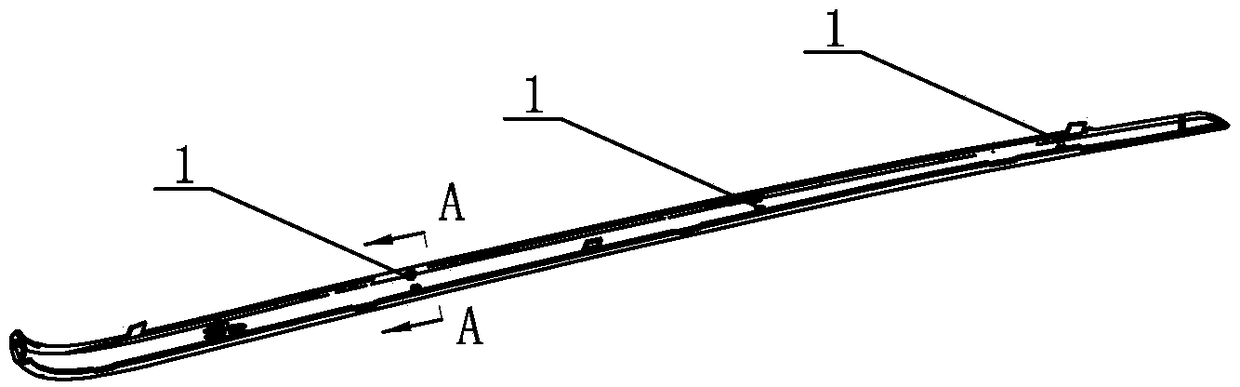 Injection mold for automobile trims