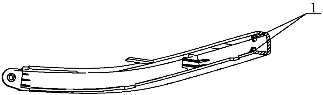 Injection mold for automobile trims