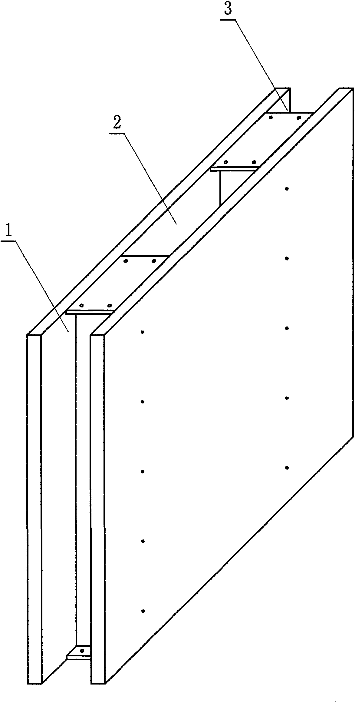 Assembled light wall plate and mounting process