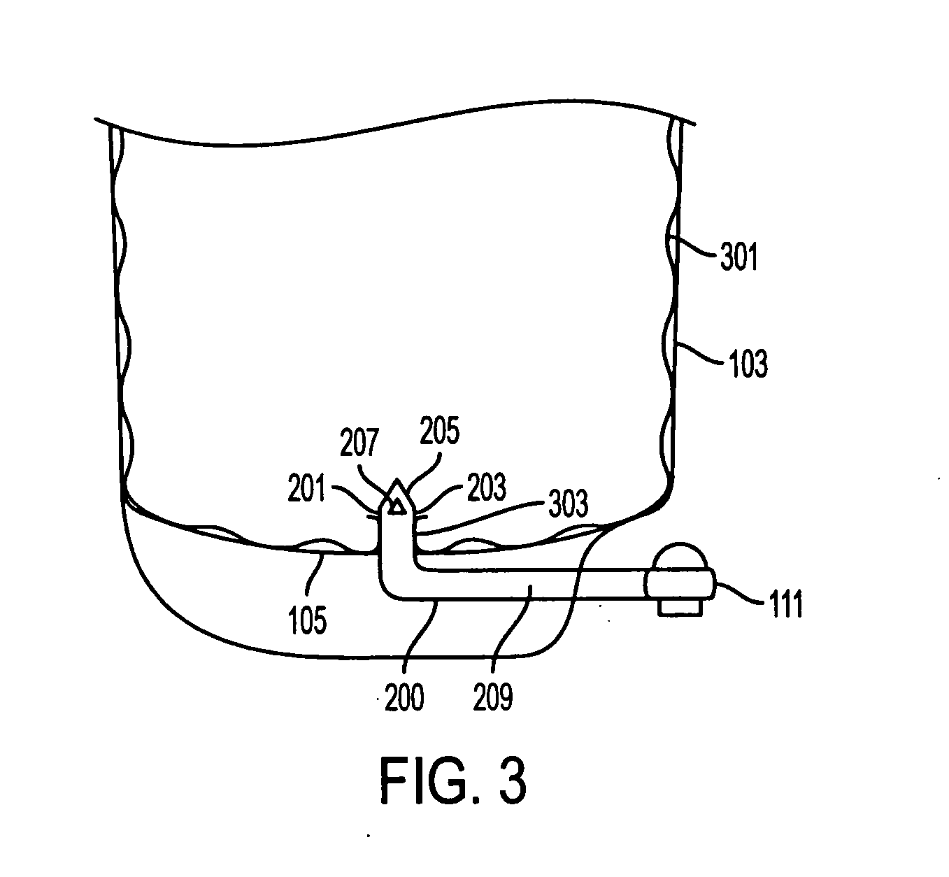 Portable water cooler for use with bagged fluids and bagged fluids for use therewith