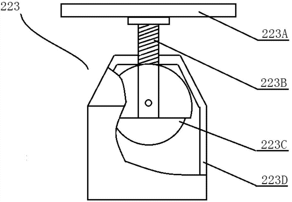 Installation structure of electron curtain accelerator