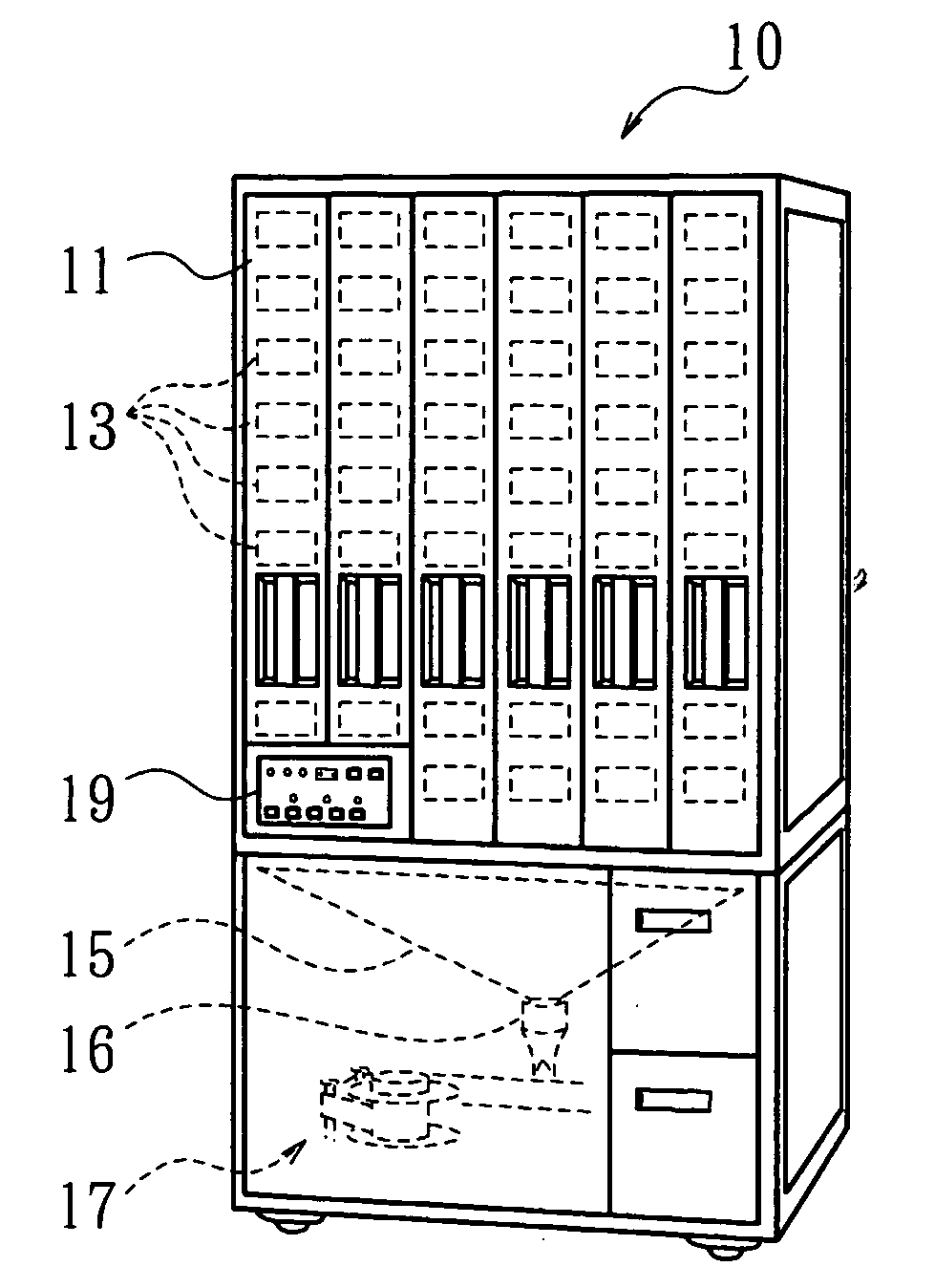 Automatic dispensation device and medicine