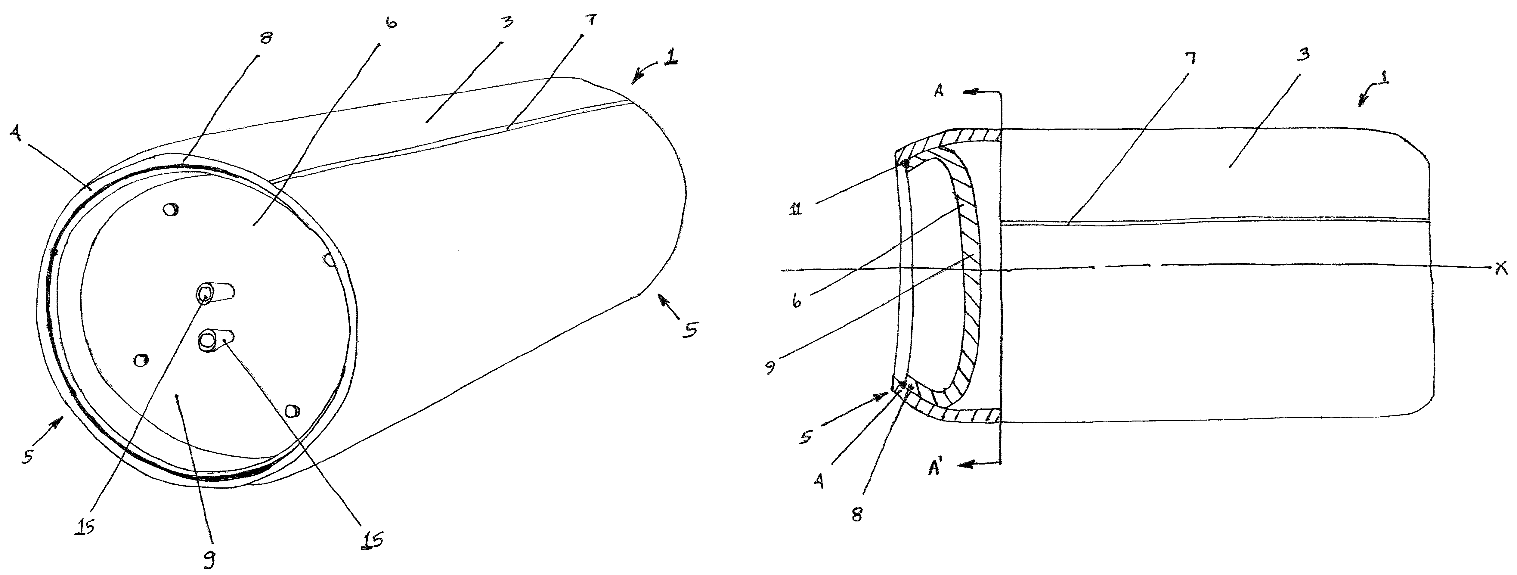 Container for transporting and storing hazardous substances and method for making the container