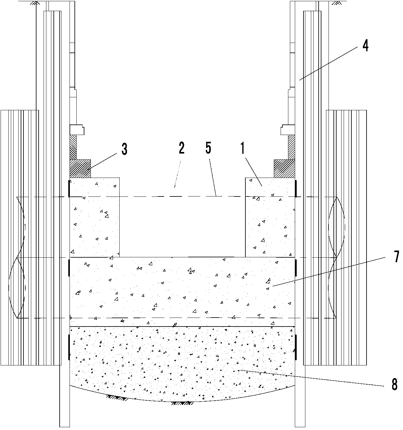 Air shaft shield crossing construction method