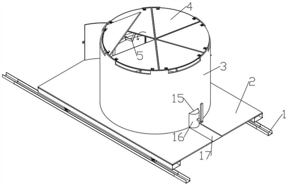 A safety anti-rollover trolley for construction solid waste transportation