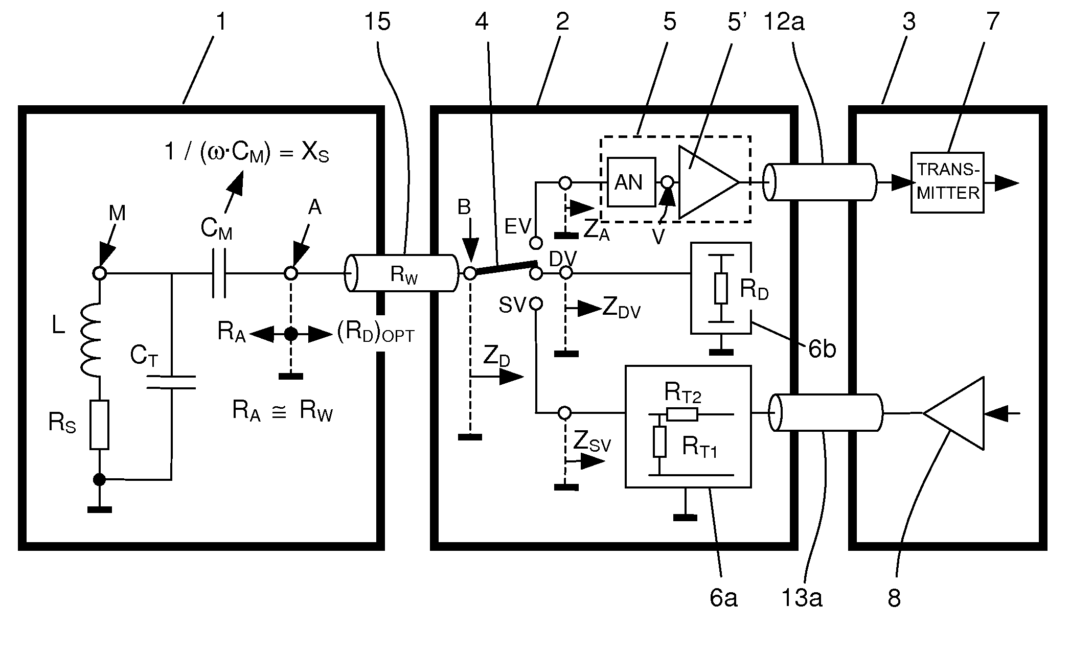 Passively damped magnetic resonance (MR) detection configuration