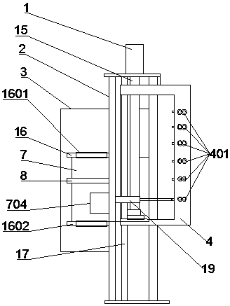 Automatic material changing and feeding device for multi-specification steel bars