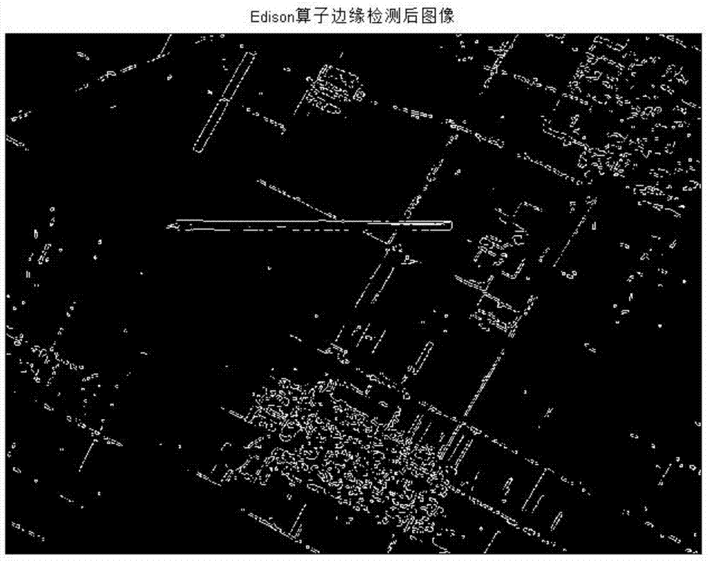 SAR image power line detection method based on local Hough transform and morphological optimization