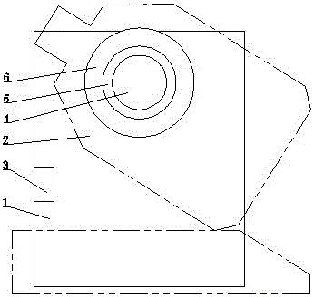 One-direction blocking mechanism of roller bed conveyor