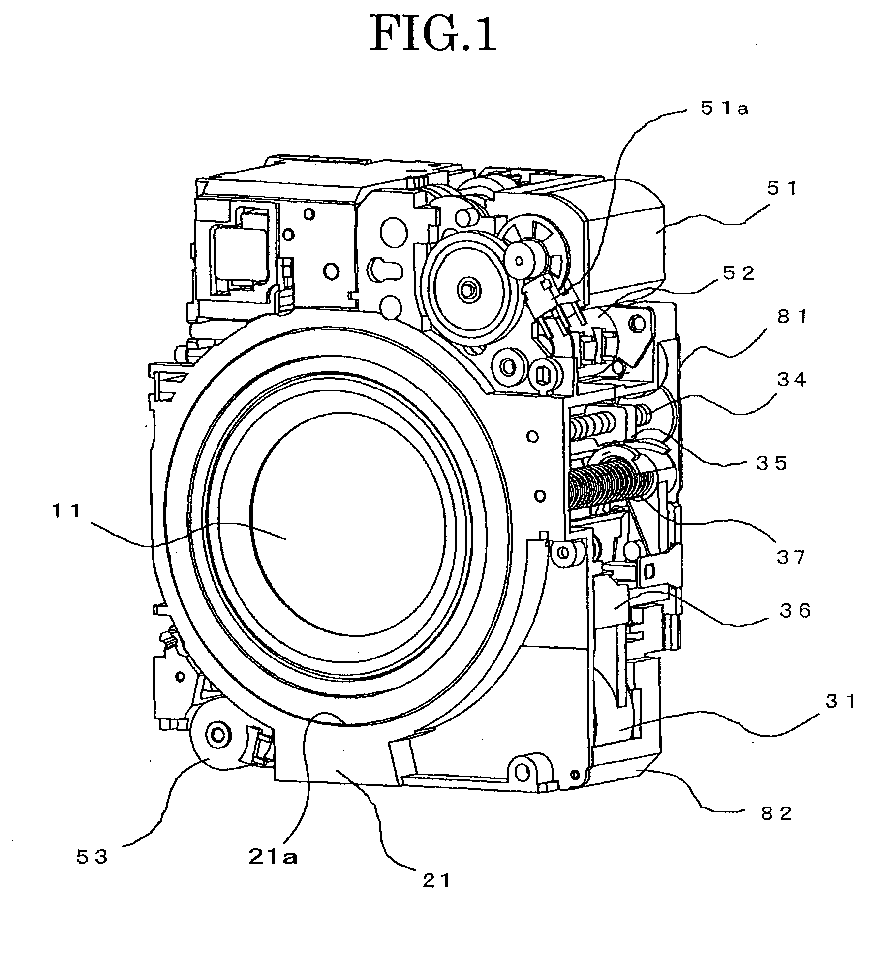 Lens Barrel, Camera and Mobile Information Terminal