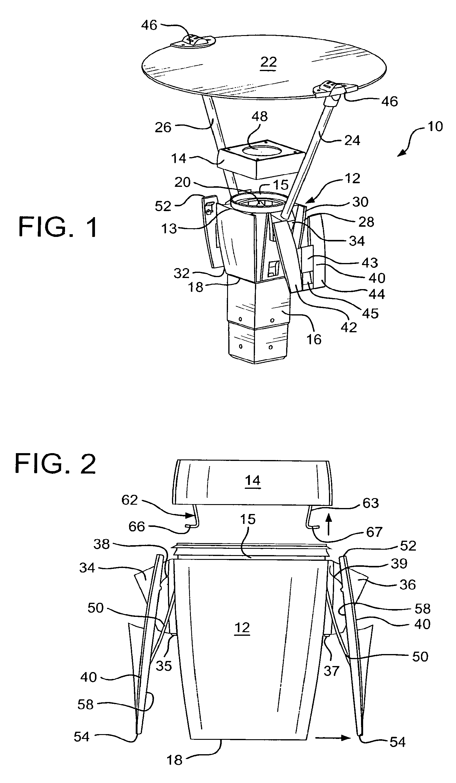 Lighting fixture having a latching system and an auxiliary emergency light