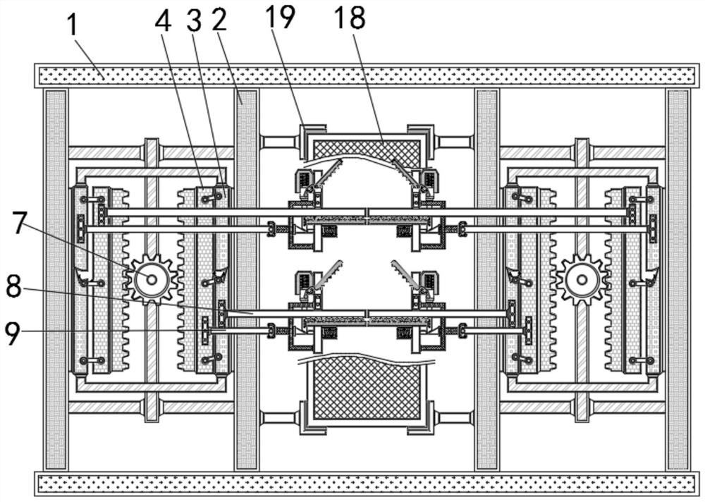 Energy-saving and environment-friendly papermaking screen cleaning device with dual-cleaning function