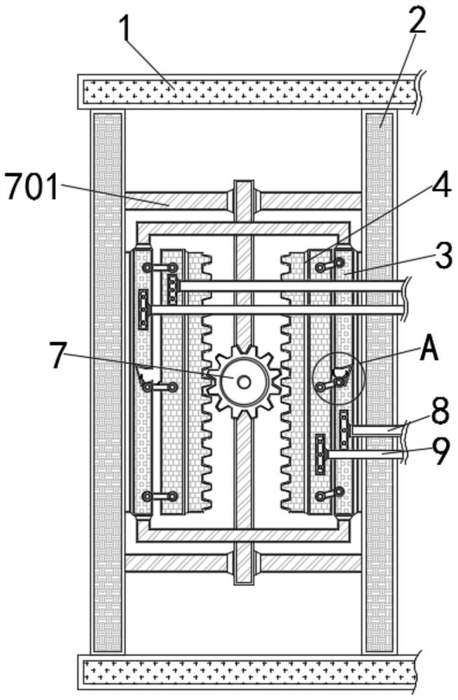 Energy-saving and environment-friendly papermaking screen cleaning device with dual-cleaning function