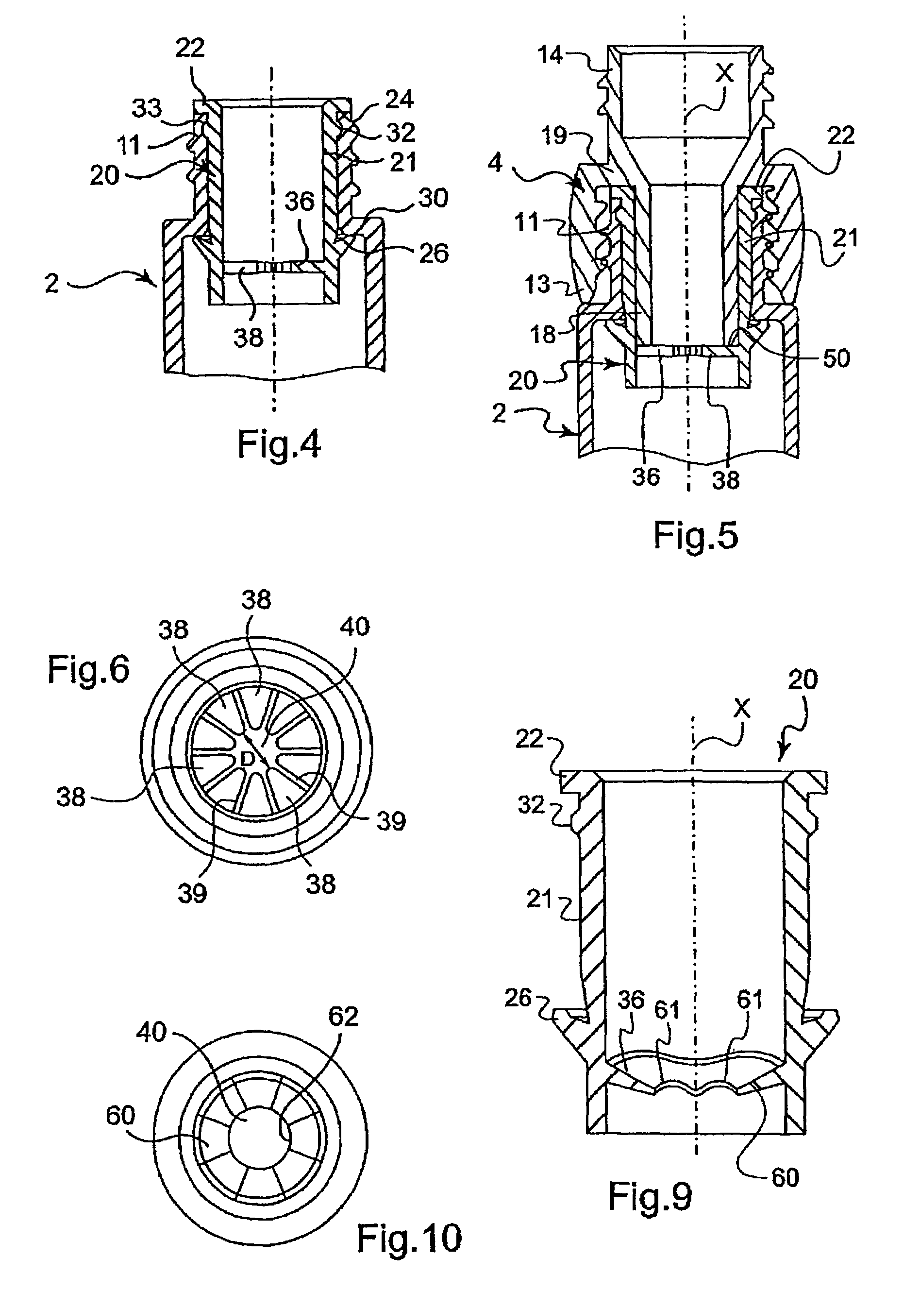 Packaging and application device with adjustable wiping