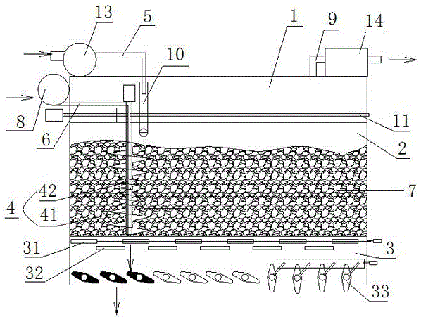 Solid-state fermentation device with uniform material distribution function and fermentation method