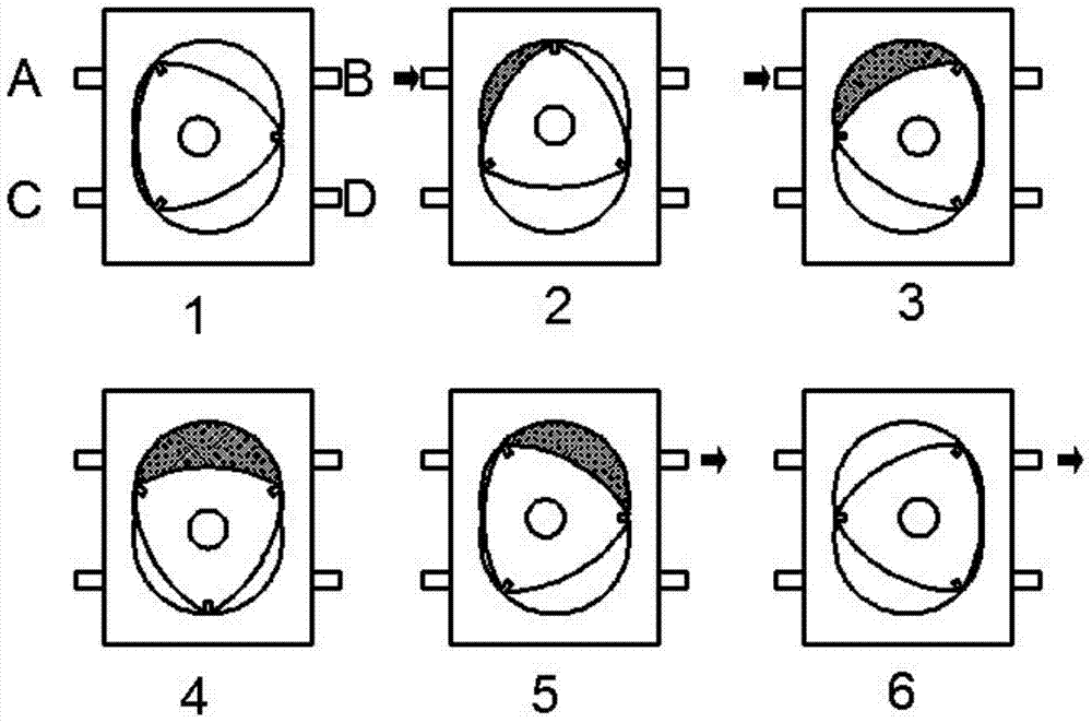 Squeeze type eccentric rotor water pump and its application method