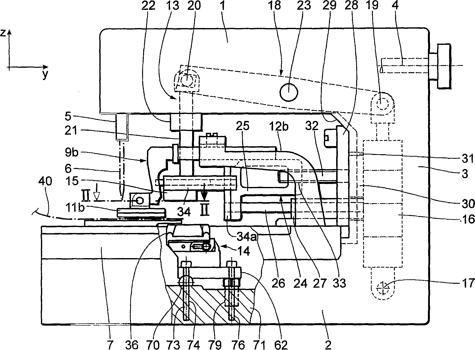 Buttonhole sewing machine