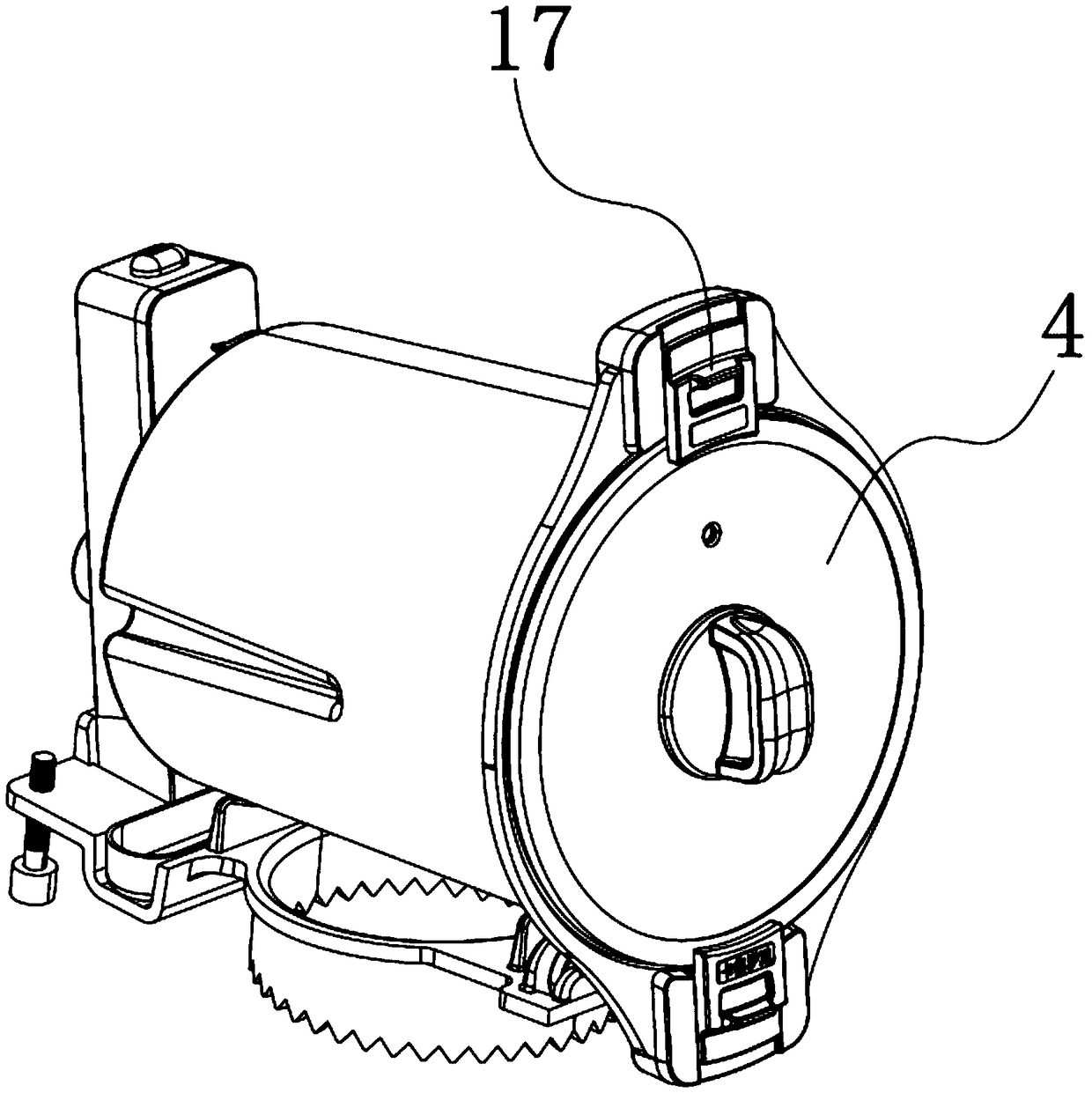 Rotary barrel type barbeque cooking device