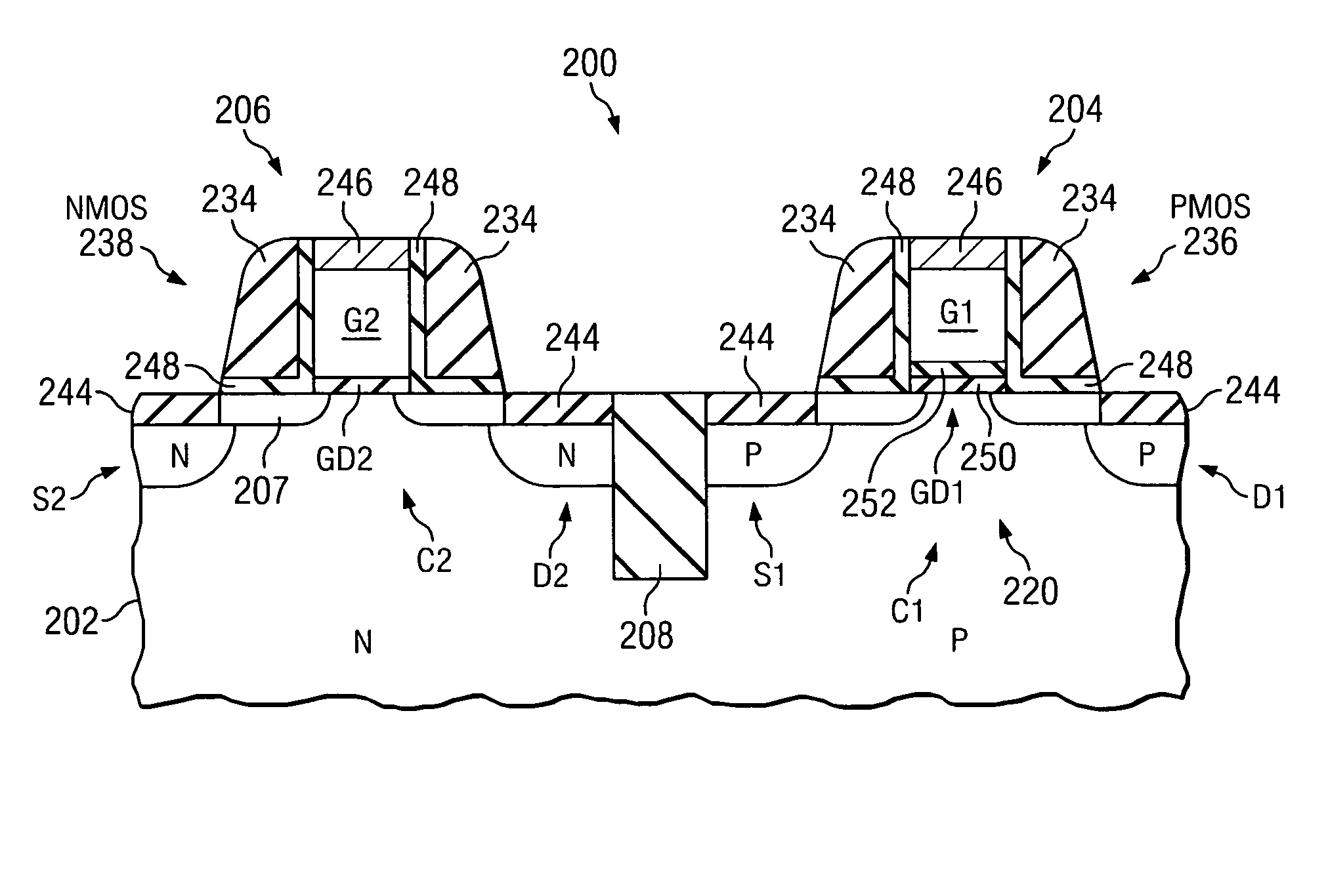 Transistor device and method of manufacture thereof