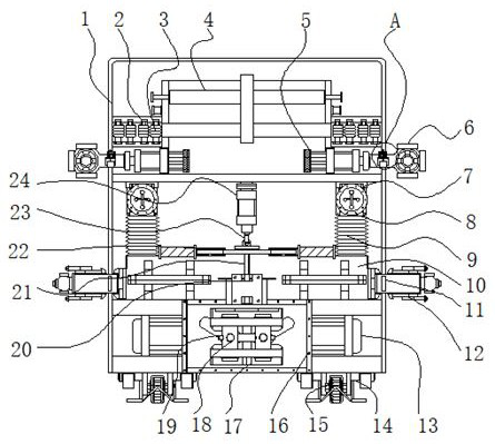 Aircraft runway high-pressure blowing type cleaning device for airport maintenance