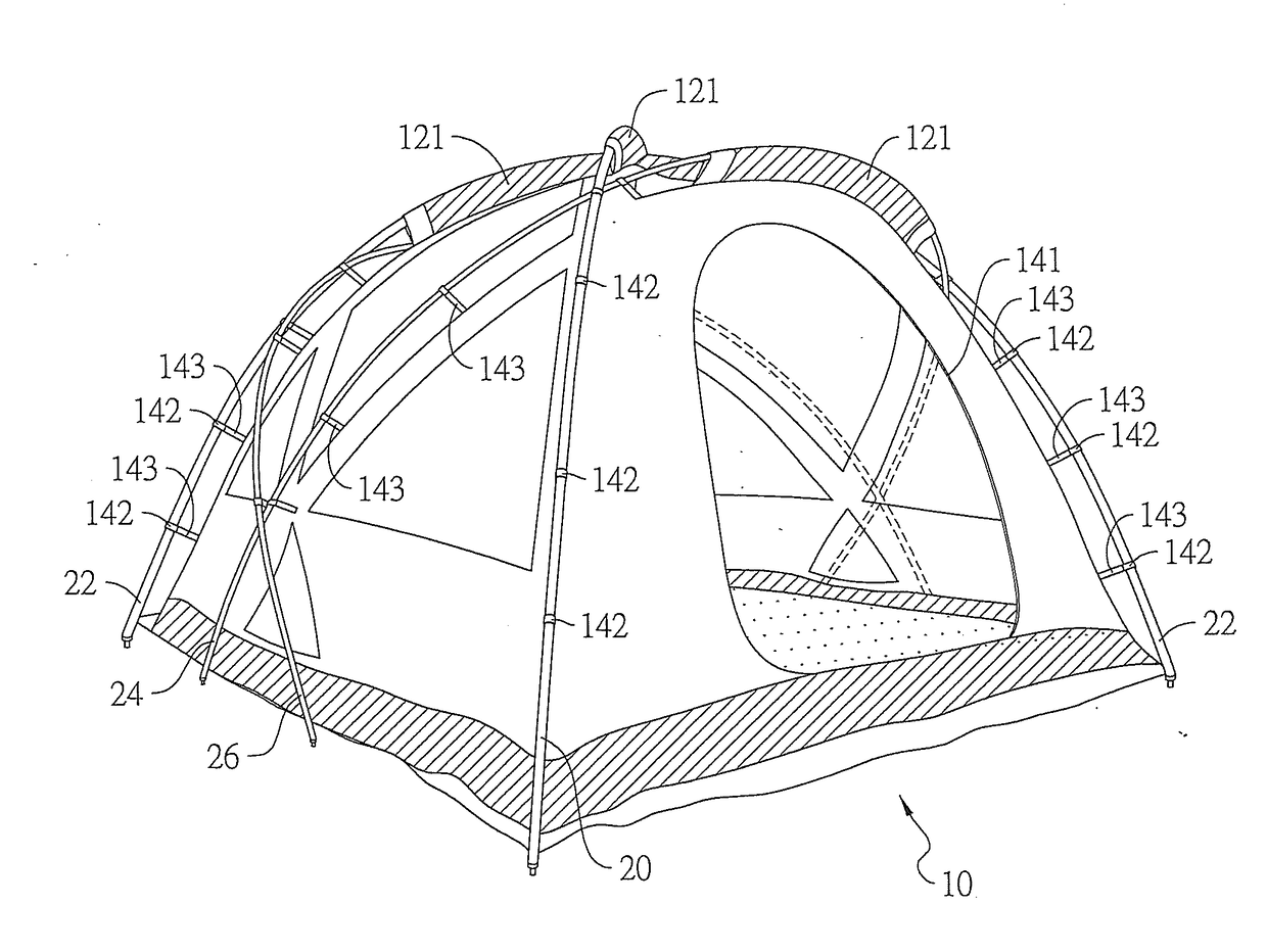 Mosquito repellent and antibacterial tent