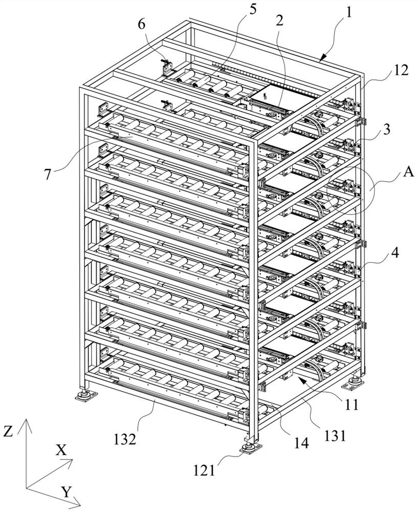 Battery storage device and battery charging and swapping station