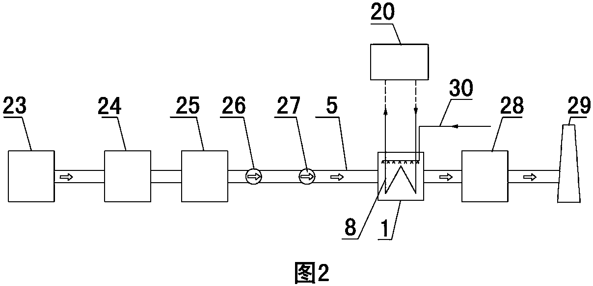 Flue-gas waste-heat recycling system