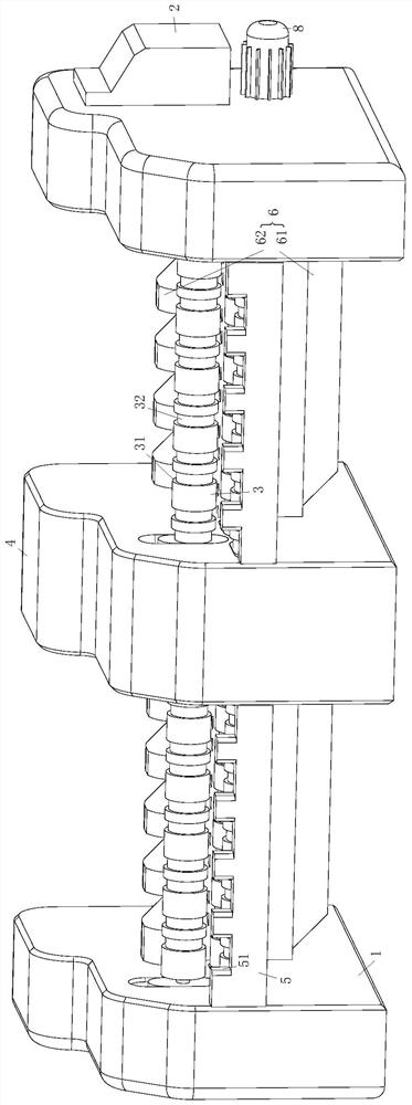 Aluminum material arc-bending mold