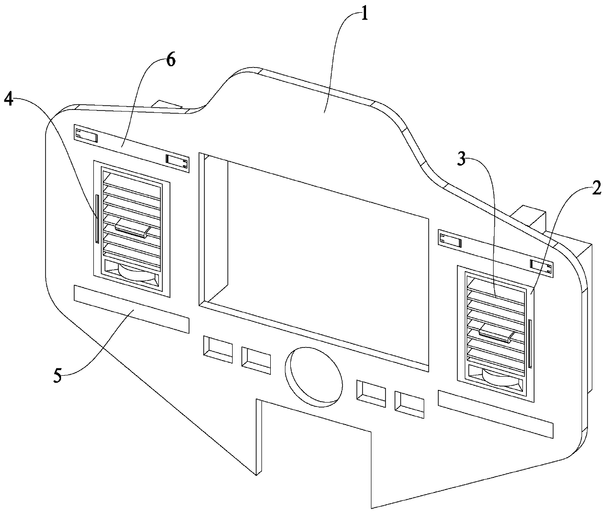 Automobile central control panel assembly