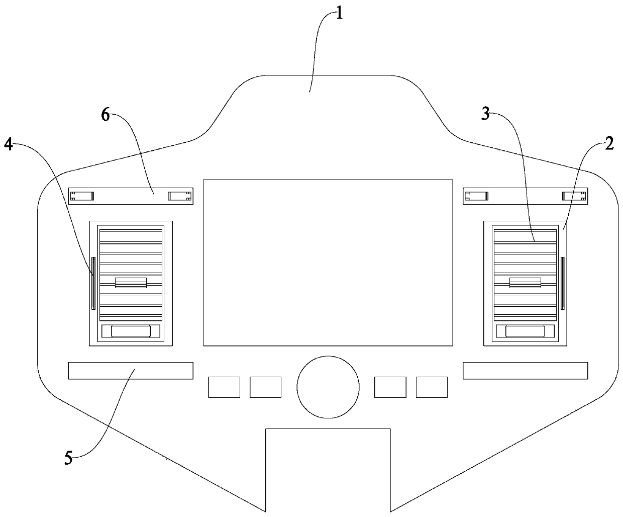 Automobile central control panel assembly