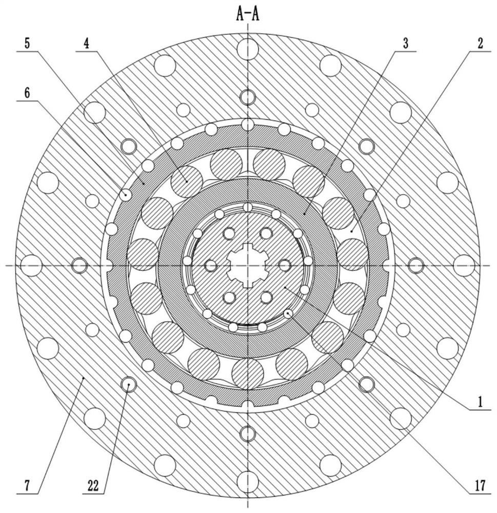 A self-balancing double-shock wave cam double-stage parallel planar movable gear reducer