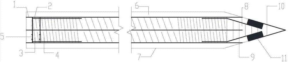 Prestressed concrete solid square pile and making method thereof