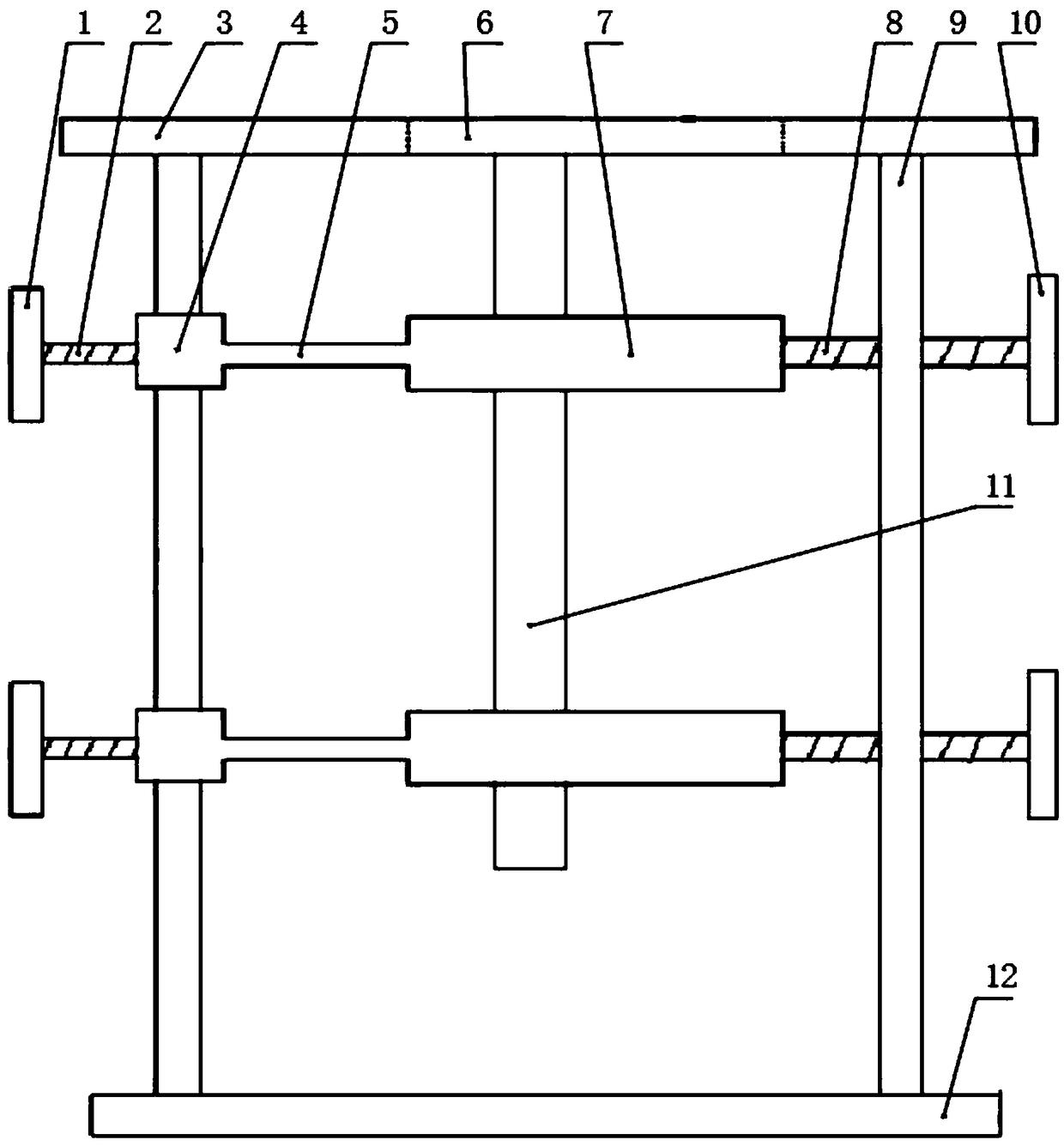 Special bracket applicable to detection on transformer substation hinge pin material