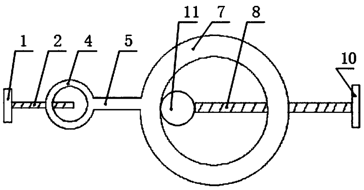 Special bracket applicable to detection on transformer substation hinge pin material