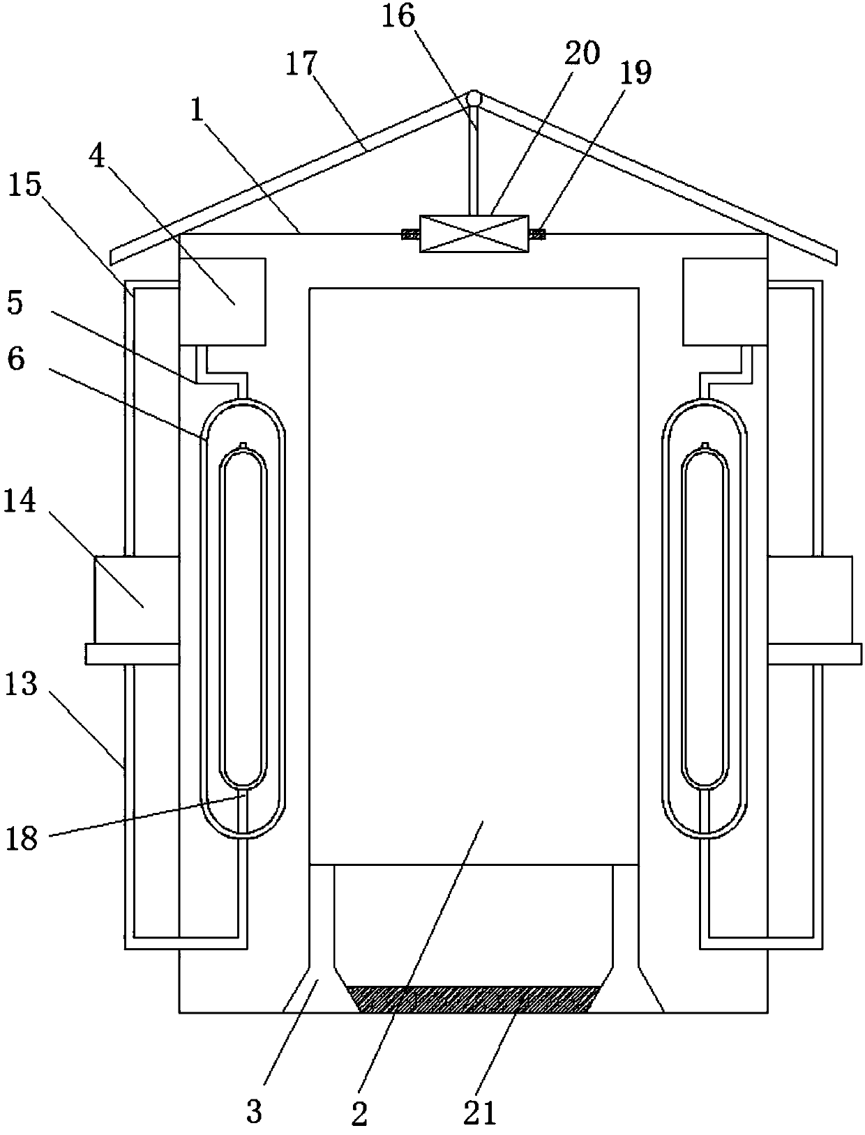 Waterproof and moisture-proof power box with cooling function