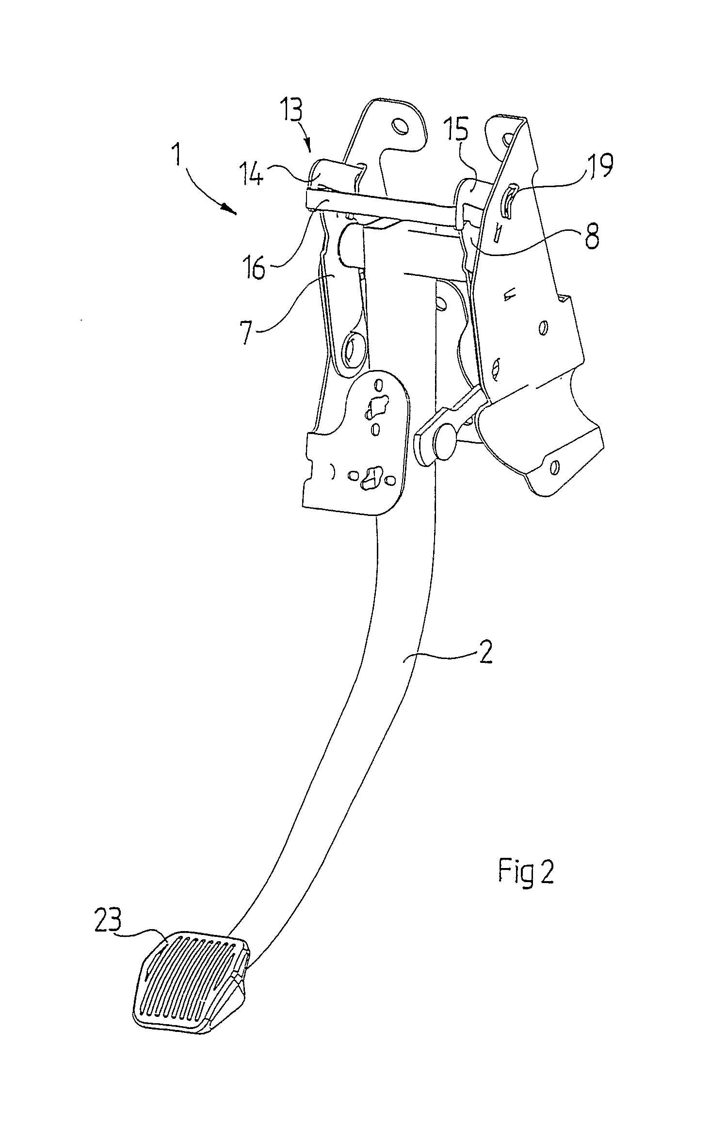 Pedal Assembly Having a Safety Device