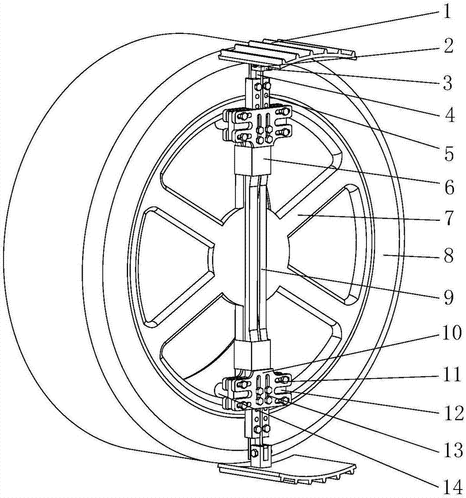 Device and method for anti-stuck and off-stuck of automobile tires