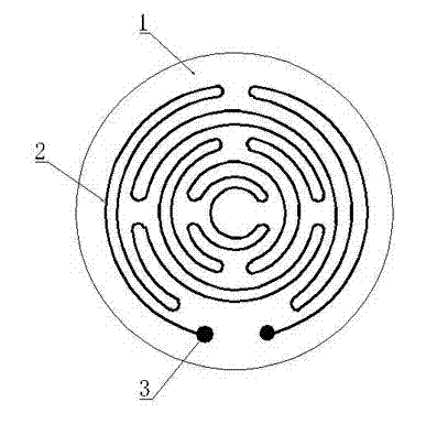 Electric heating element of rare earth thick film circuit based on IR-LED (Infrared Light Emitting Diode) ceramic substrate and preparation method thereof