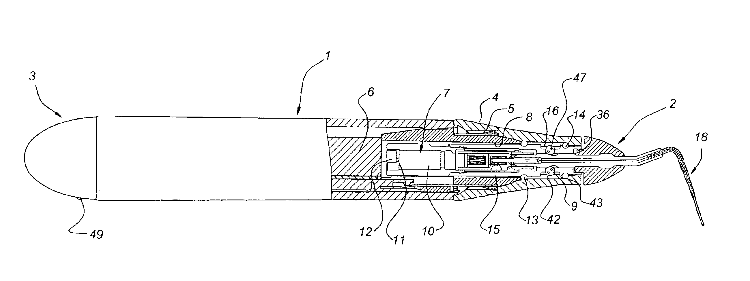 Device for performing an endodontic treatment