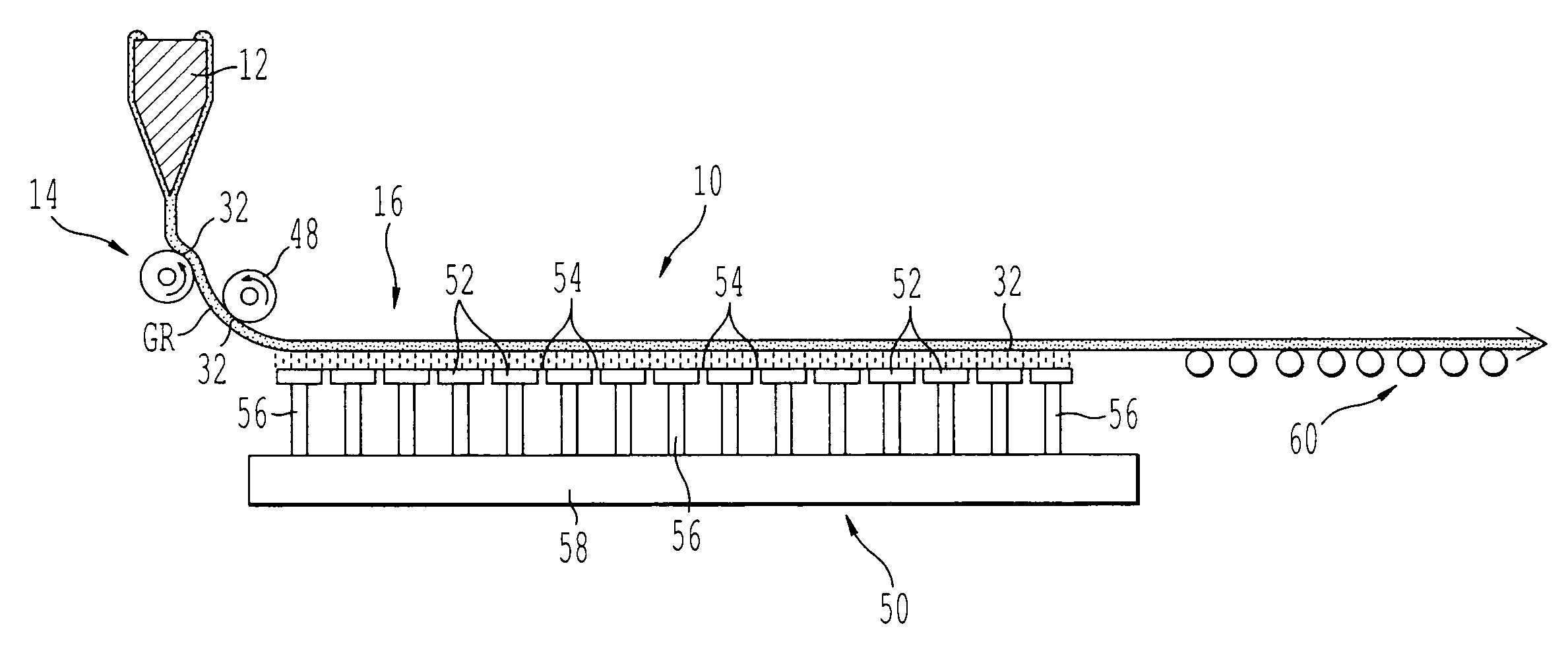 Apparatus for manufacturing sheet glass