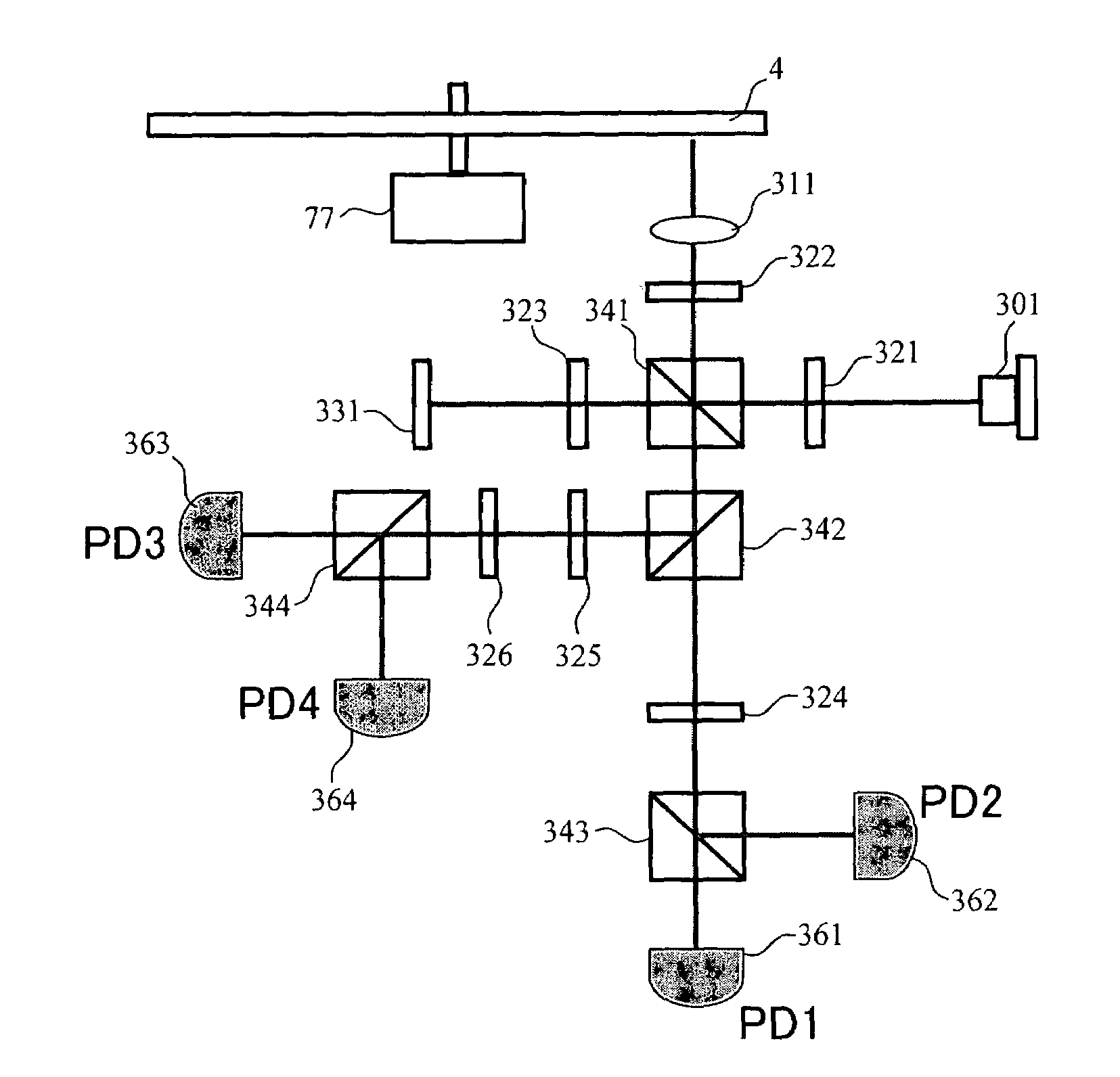 Optical information detecting method, optical head, and optical disc apparatus utilizing plural photodetectors