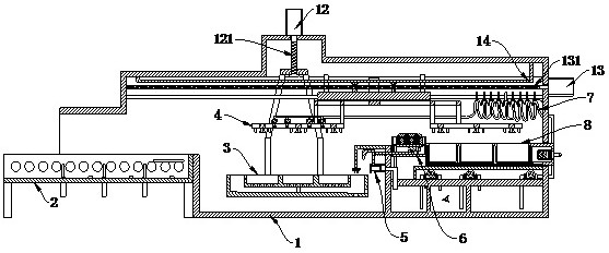 Processing and production equipment and processing method for packaging substrate