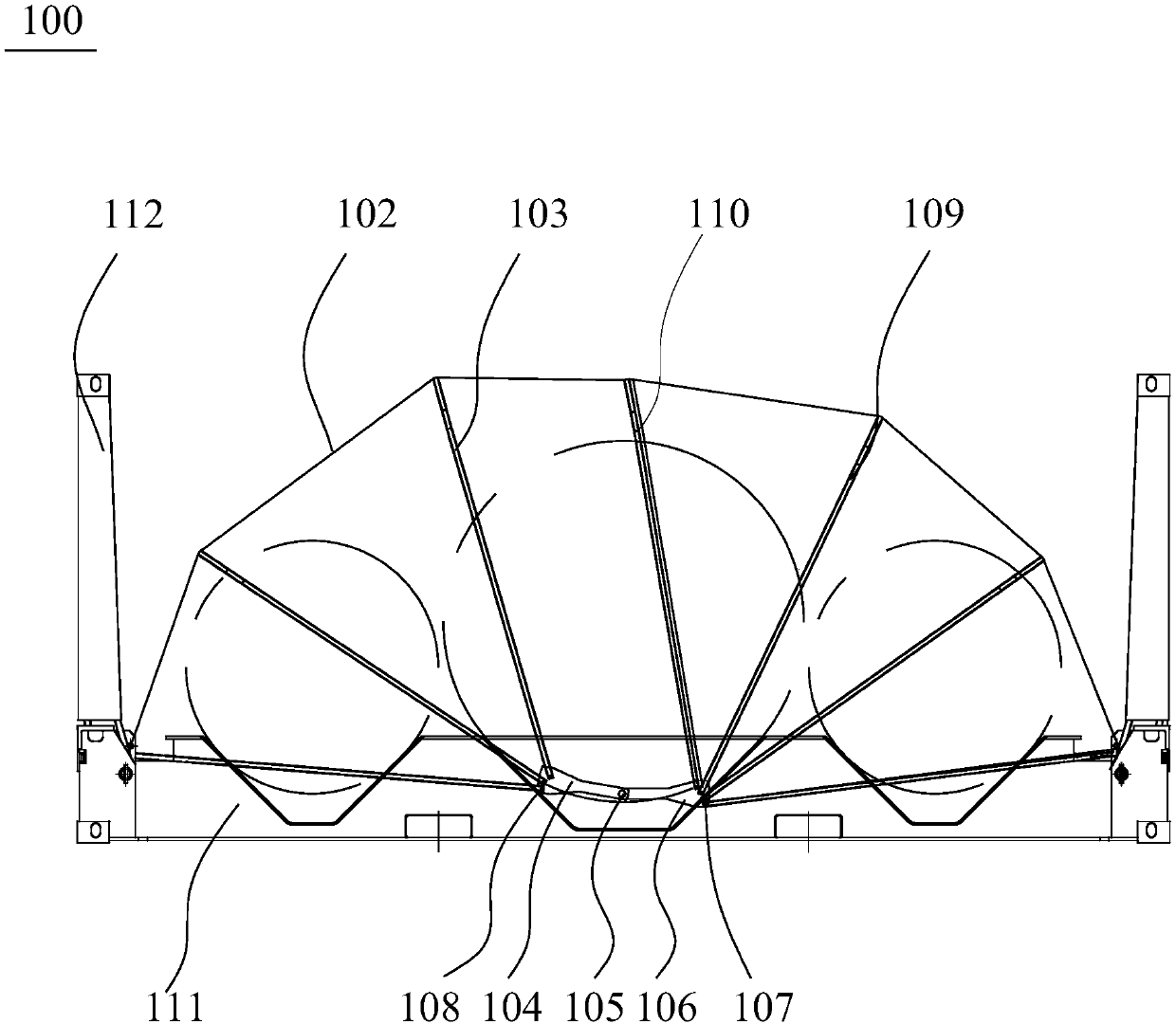 Rack type container