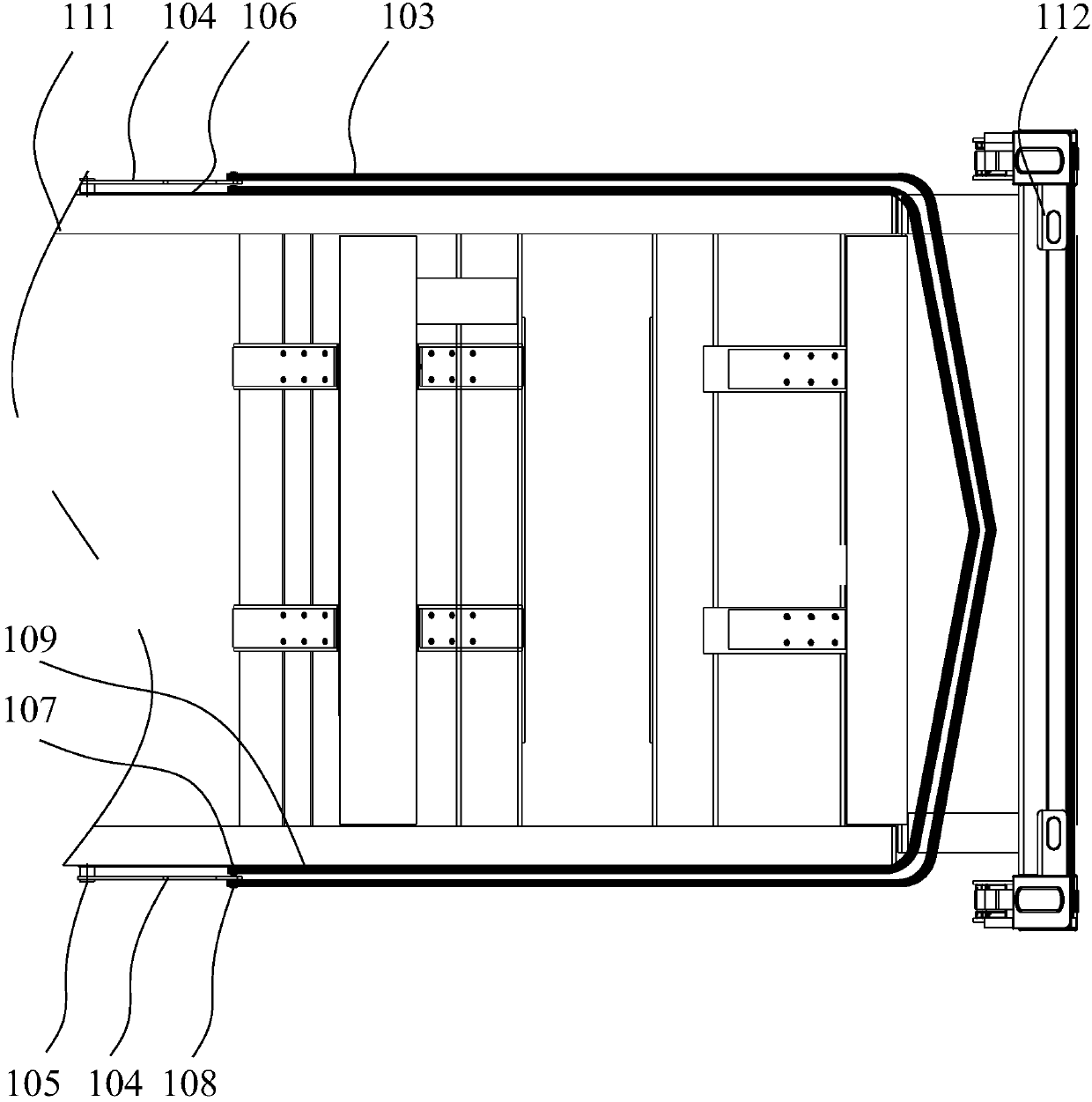 Rack type container