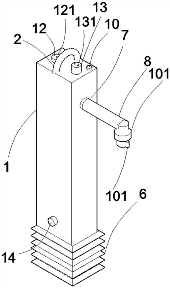 Waste liquid collection device for gel permeation chromatography