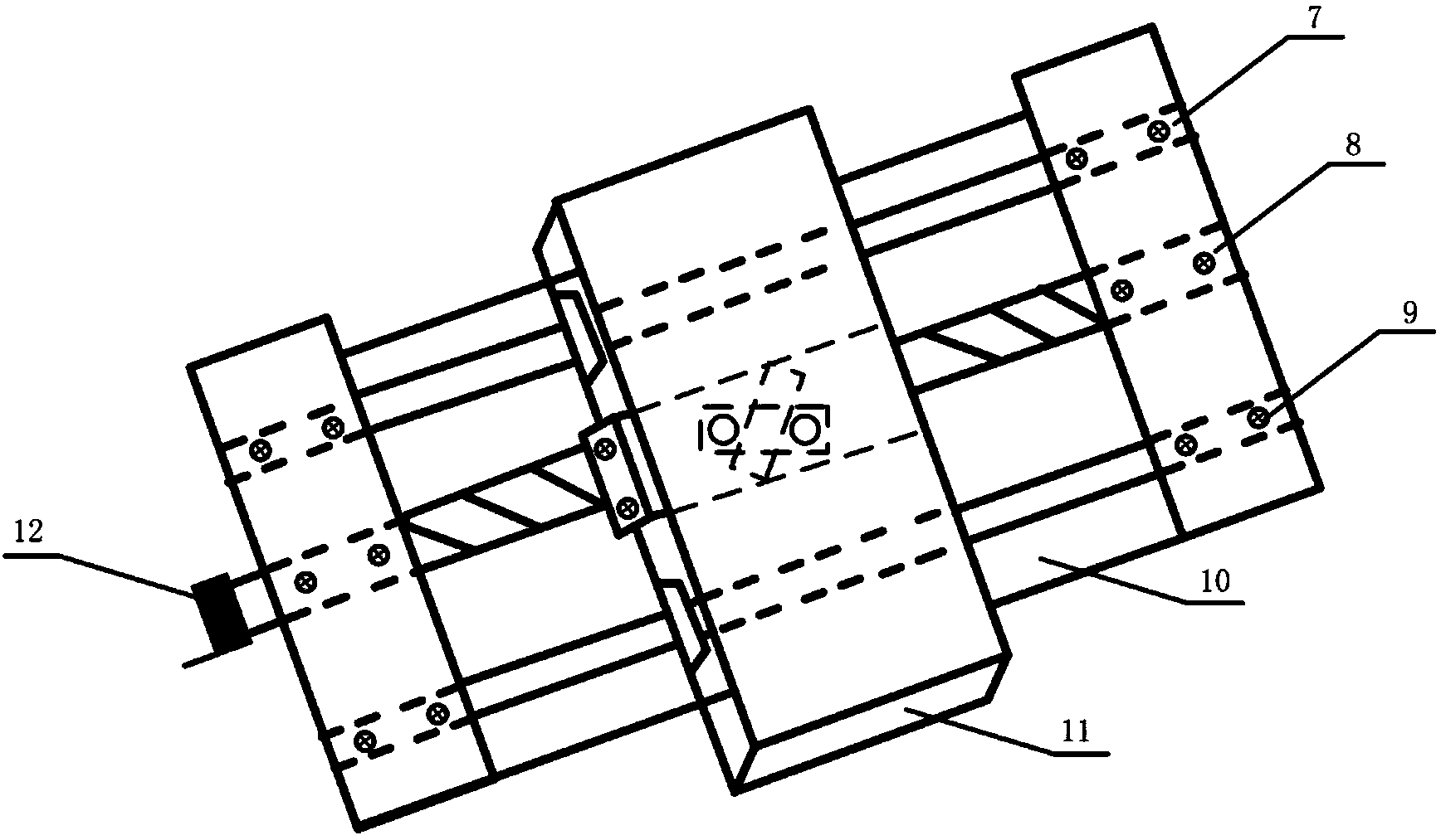 Wire side feeding clamping mechanism for welding