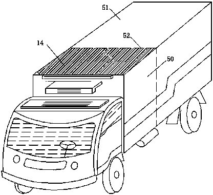 Solar injection and compression integrated refrigeration system for dual temperature refrigerated trucks